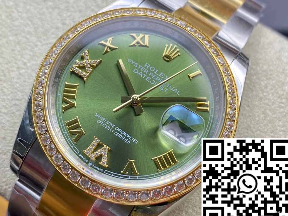Factory Diamond-set Rolex Datejust M126283RBR-0012 EW Bezel 0714
